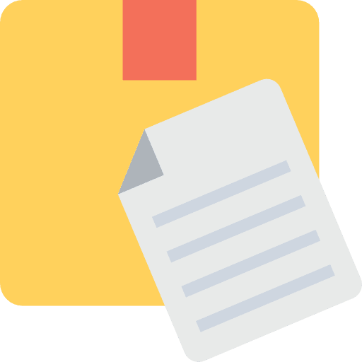 Package delivery shipping and delivery business icon