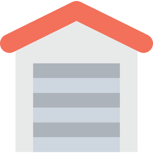 Warehouse shipping and delivery warehouse buildings icon