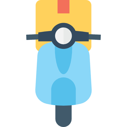 Delivery transport shipping motorbiking icon