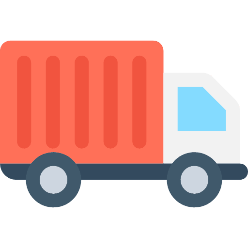 Delivery truck transport vehicle deliver icon