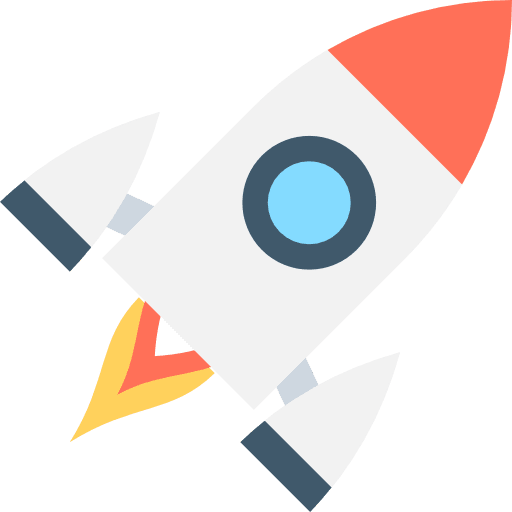 Rocket launch space ship space ship launch boost icon