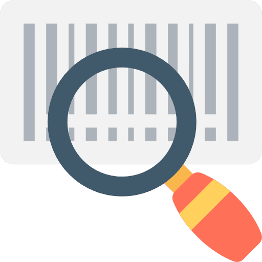 Barcode commerce and shopping vertical lines commercial icon