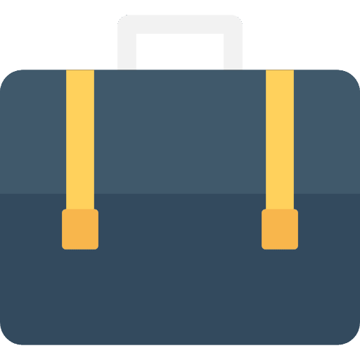Briefcase travel business bag icon