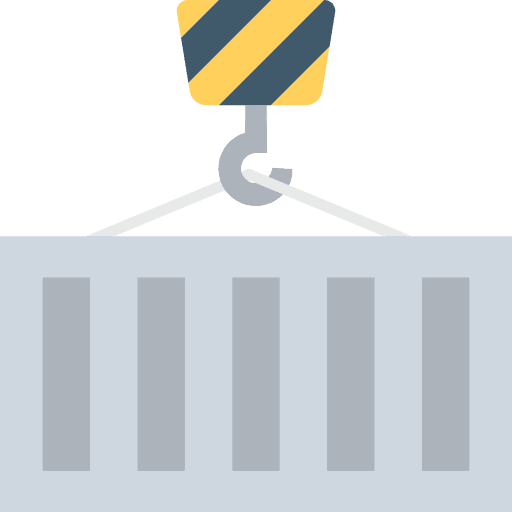 Crane crane container logistics delivery icon