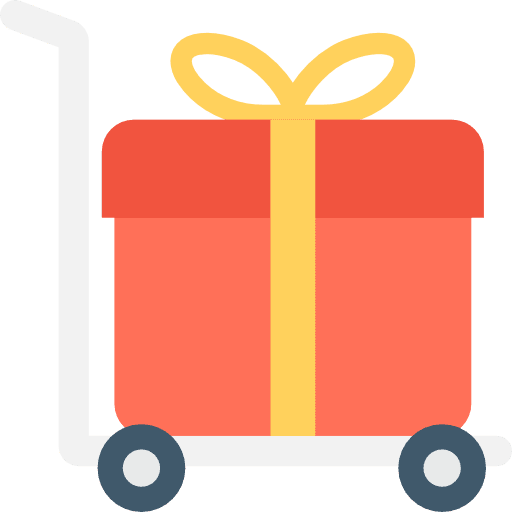 Delivery birthday christmas presents birthday and party icon