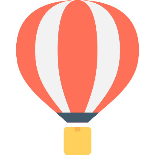 Hot air balloon transportation gaming hot air balloon icon