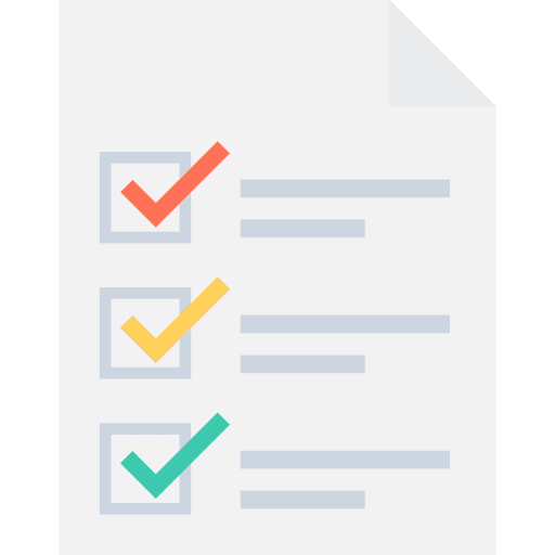 List tick checking list icon