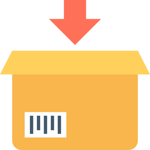 Package business shipping and delivery fragile icon