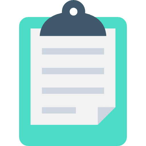 Clipboard specification miscellaneous checking icon
