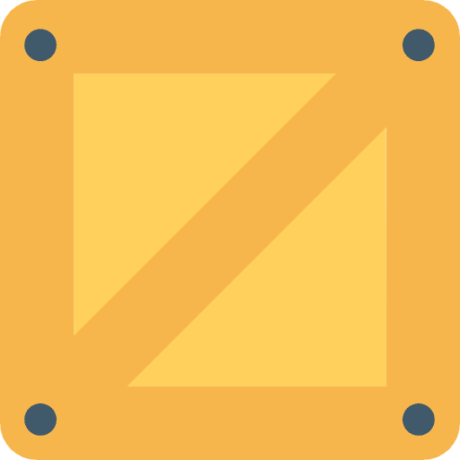 Package shipping and delivery business fragile icon