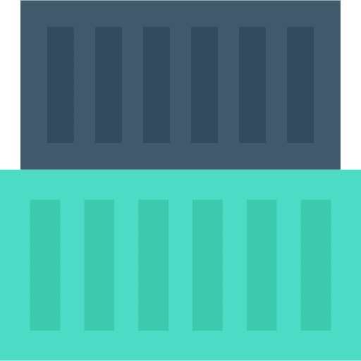 Warehouse storage shipping and delivery business and finance icon