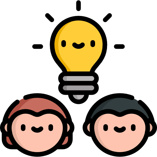 Brainstorm common discussion ideas icon