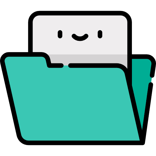 Folder file storage folder files and folders icon