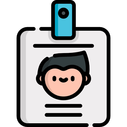 Id id card identification business and finance icon Id id card identification business and finance icon