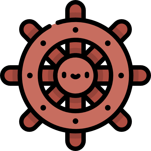 Rudder ship holidays captain icon Rudder ship holidays captain icon