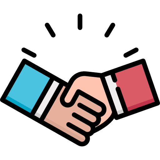 Shake hands business business and finance hands and gestures icon