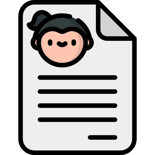 Cv profile cv files and folders icon Cv profile cv files and folders icon