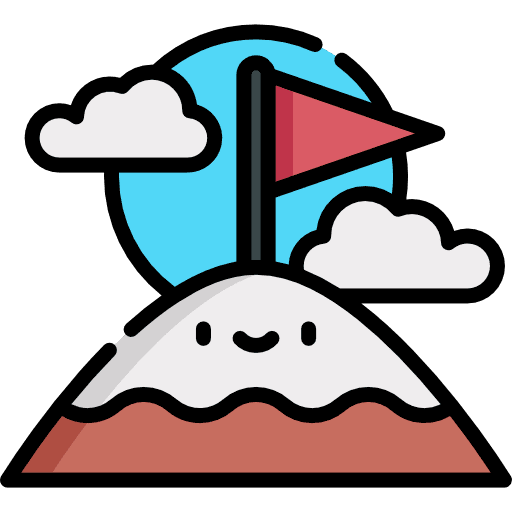 Goal goal mountain business and finance icon Goal goal mountain business and finance icon