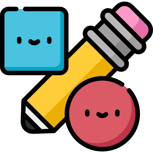 Pencil rubber construction improvement icon Pencil rubber construction improvement icon