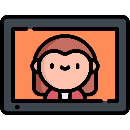 Video call technology screen computer icon Video call technology screen computer icon