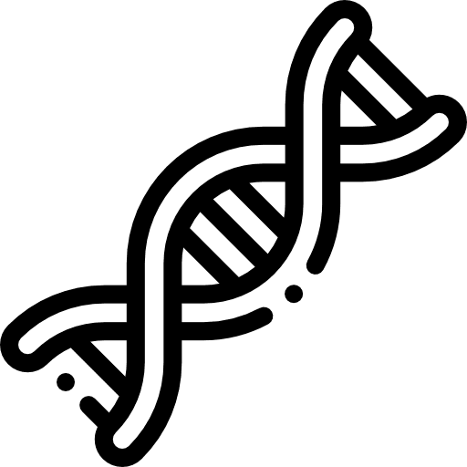 Dna biology genetics dna structure icon