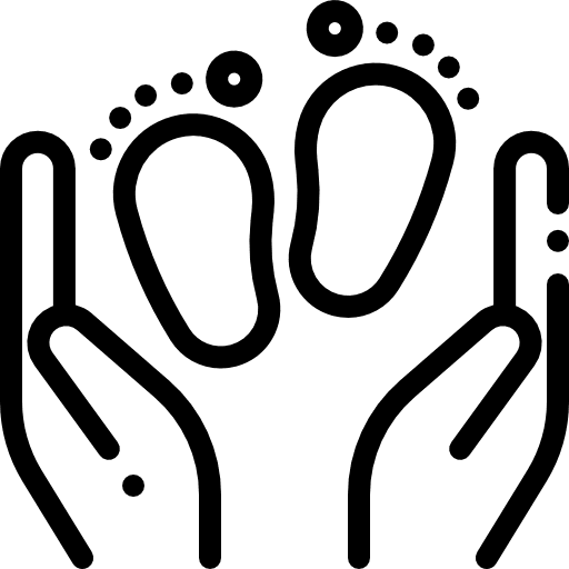 Maternity healthcare hands and gestures woman icon