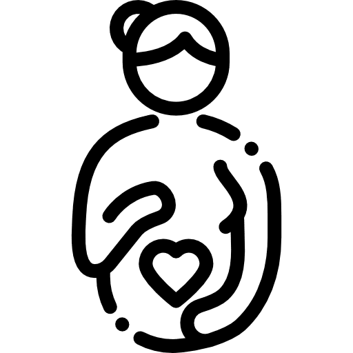 Maternity pregnant kid and baby mothers icon