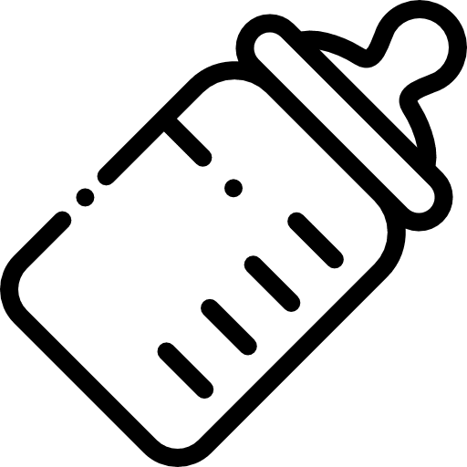 Milk bottle baby bottle feeding bottle food and restaurant icon