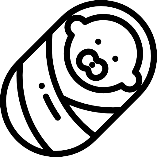 Newborn kid and baby child newborn icon