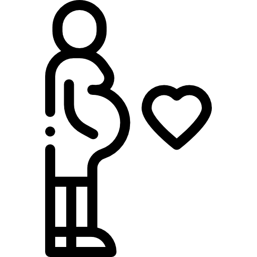 Pregnant child maternity women icon