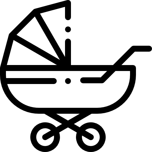 Pushchair transportation transport stroller icon