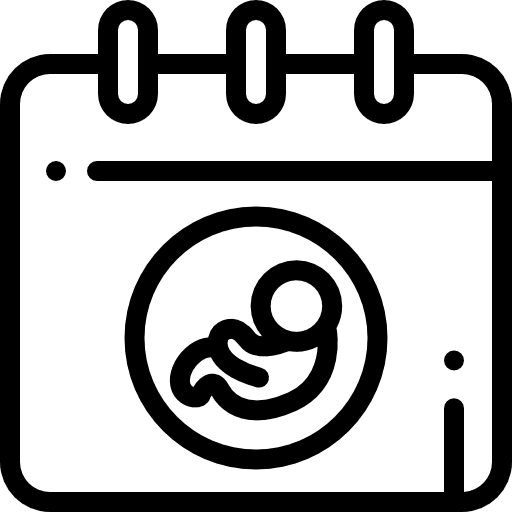 Calendar administration date kid and baby icon