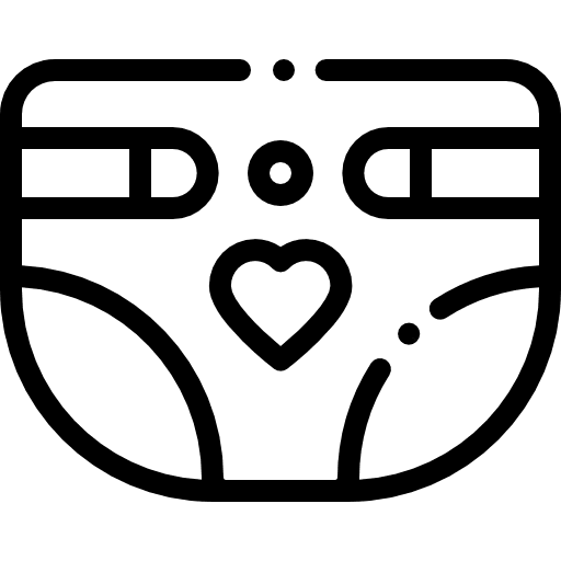 Diapers children baby diapers icon