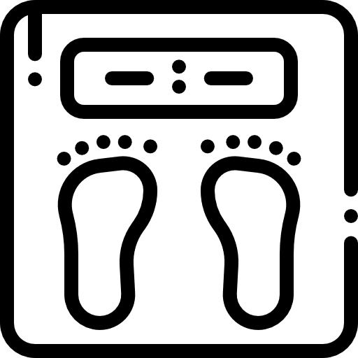 Scale newborn scale weight icon