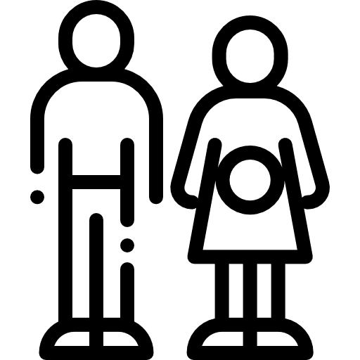 Pregnancy mother fetus child icon