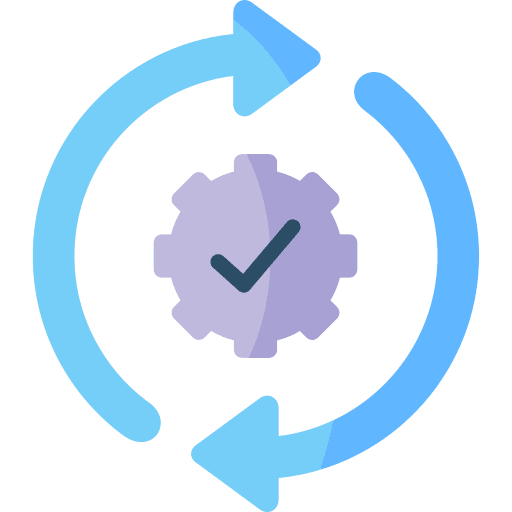 Circular arrows automation execution settings icon