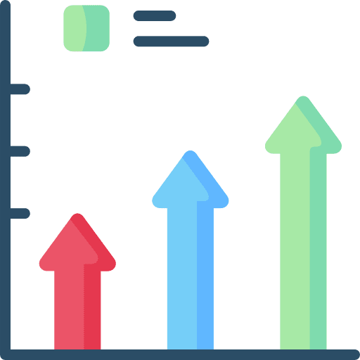 Bar chart arrows business and finance bar chart icon Bar chart arrows business and finance bar chart icon