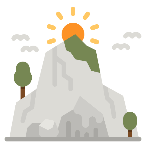 Cave nature cave landscape icon