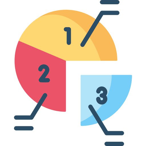 Pie chart visualization business and finance infographics icon Pie chart visualization business and finance infographics icon