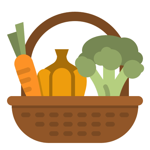 Vegetable basket carrots vegetable icon Vegetable basket carrots vegetable icon