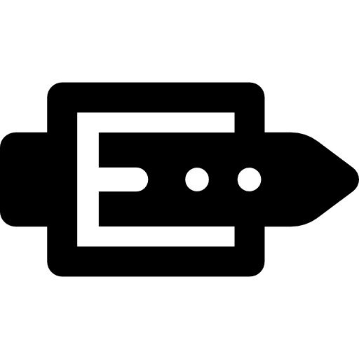 Belt elegant fashion accesory icon