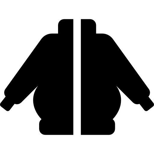 Sweater with zipper fashion winter clothing icon