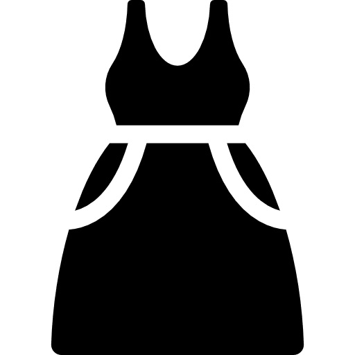 Dress garment femenine clothing icon