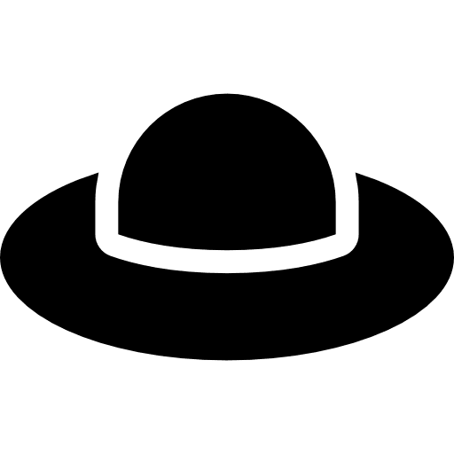 Round hat femenine fashion clothing icon