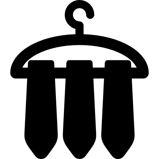 Ties on hanger fashion clothing elegant icon