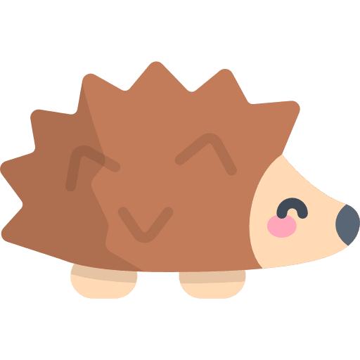 Hedgehog wildlife hedgehog zoo icon