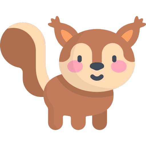 Squirrel zoo animals mammal icon Squirrel zoo animals mammal icon