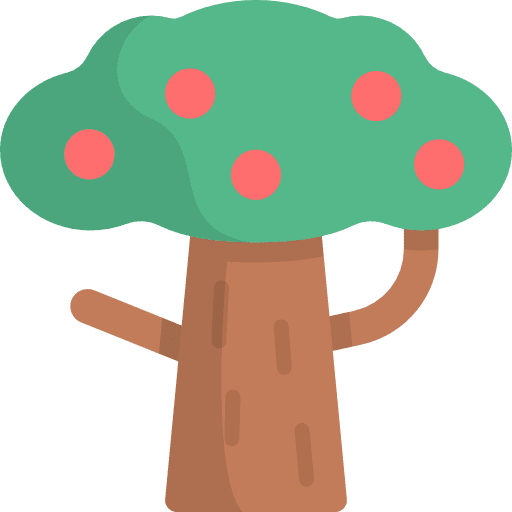 Tree garden ecology fruit tree icon Tree garden ecology fruit tree icon