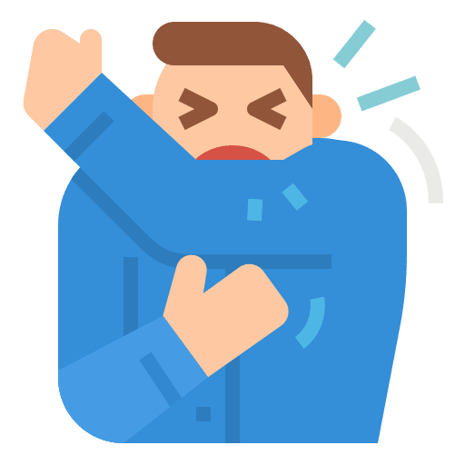 Cough cough safety disease icon