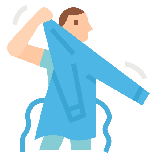 Gown gown disease covid icon